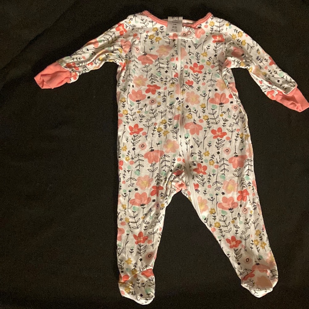 Gerber baby onesie with flowers